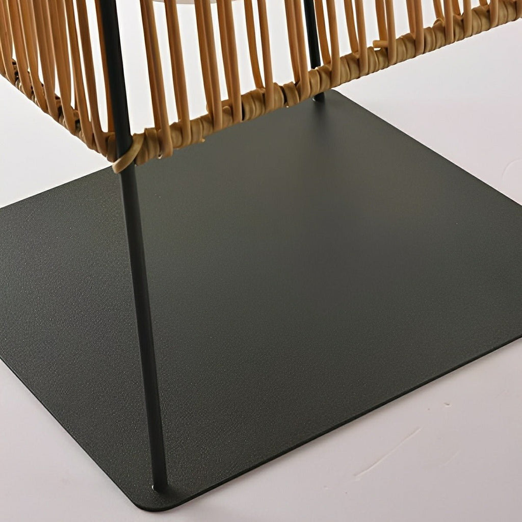 Artisanal Modern Waterproof Rattan LED Outdoor Floor...