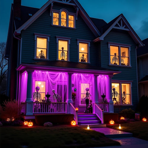Halloween Waterproof UV Purple Light Flood Lights...