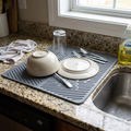 Silicone Countertop Dish Drying Mat lifestyle