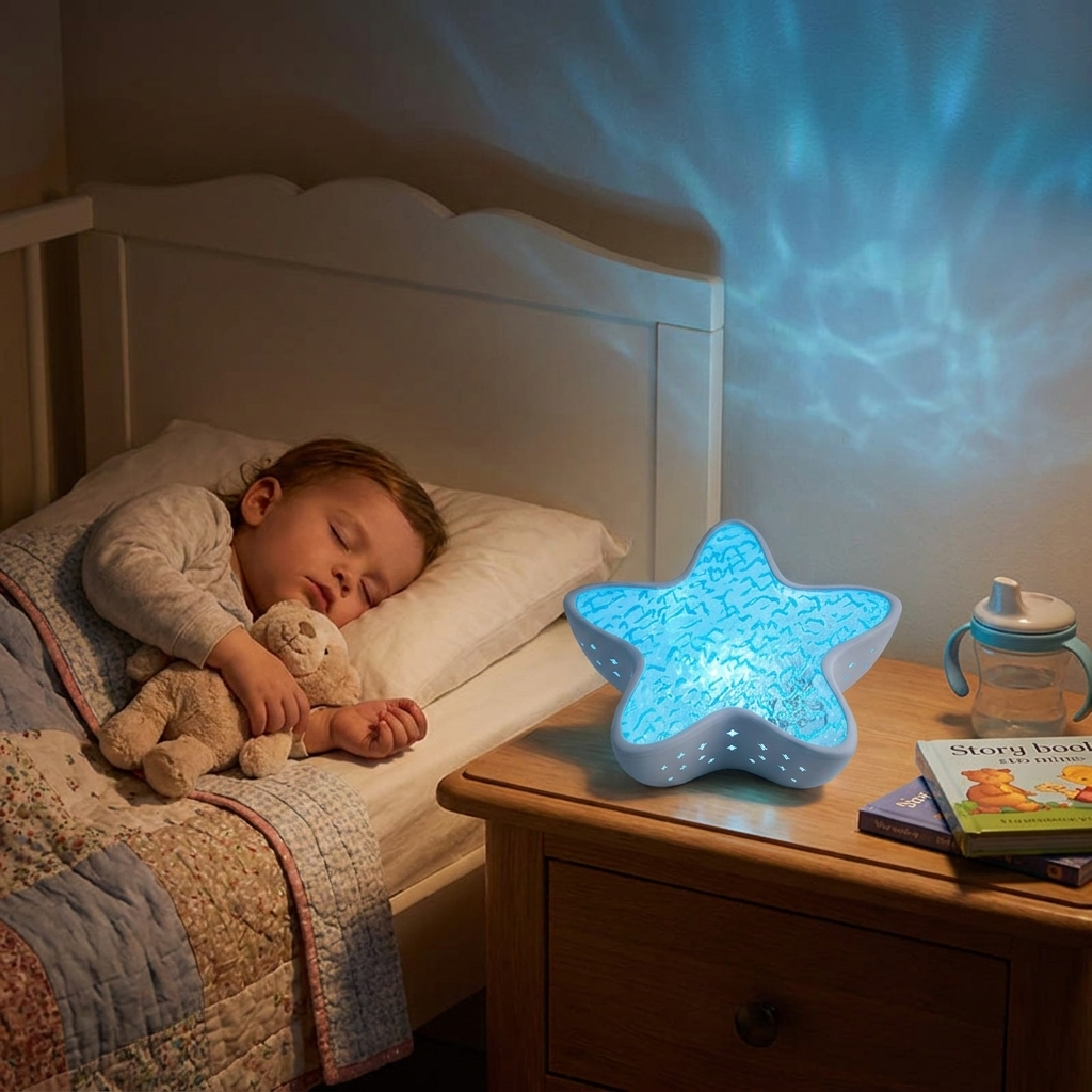 Starfish Ocean Wave Night Light Projector