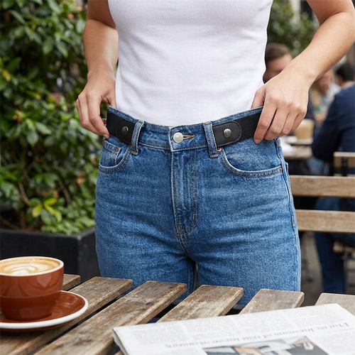 Adjustable Elastic Invisible No Buckle Belt