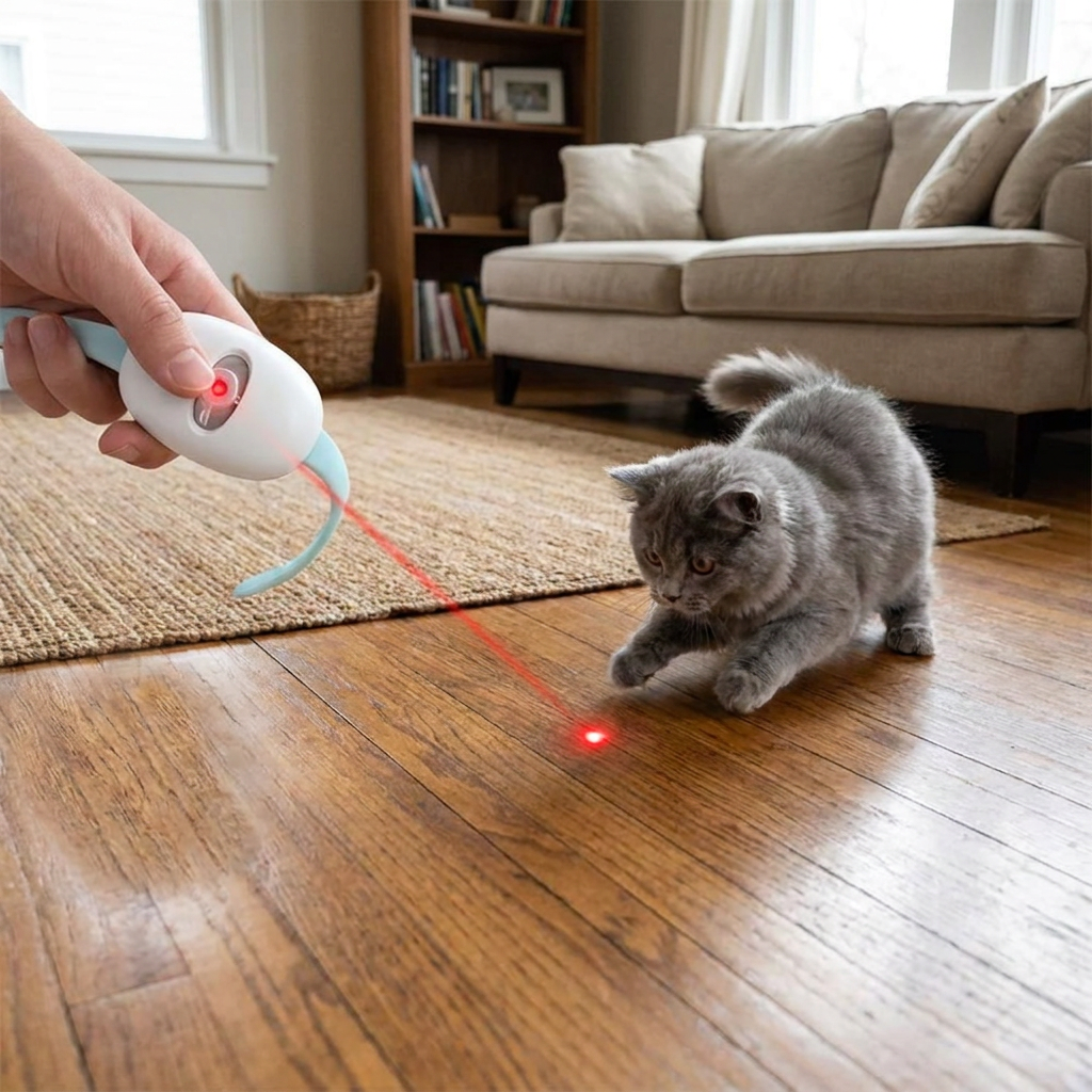Interactive Laser Cat Collar with USB Charging
