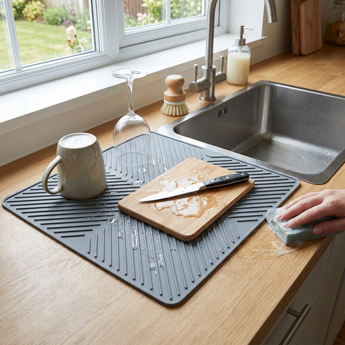 Silicone Countertop Dish Drying Mat
