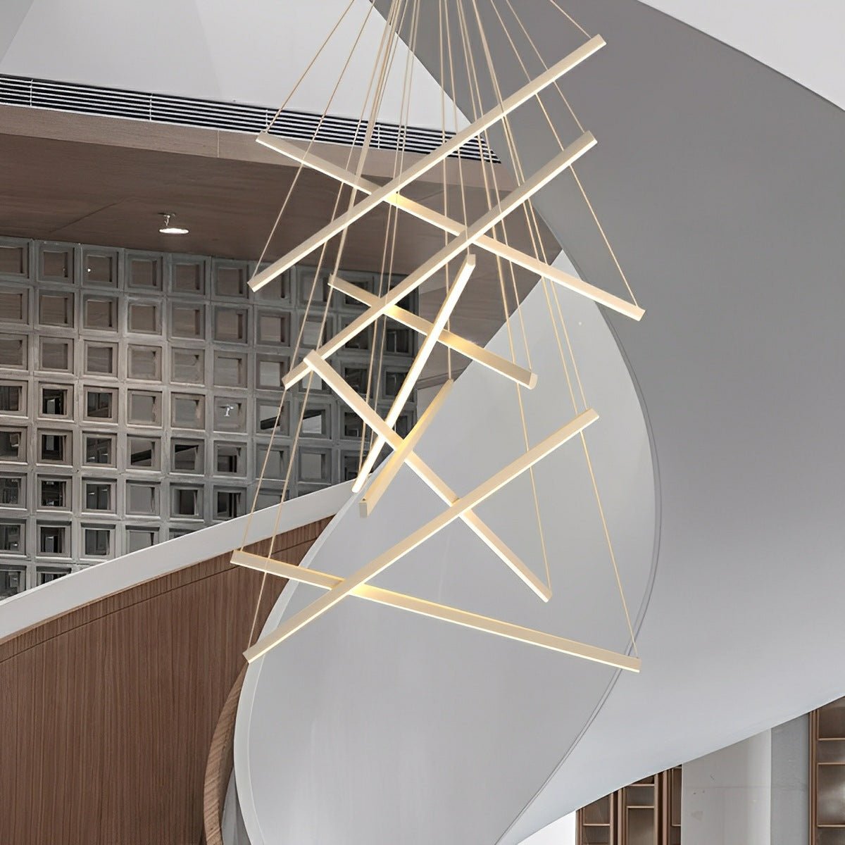 Minimalist Strip Stepless Dimming LED White Modern...