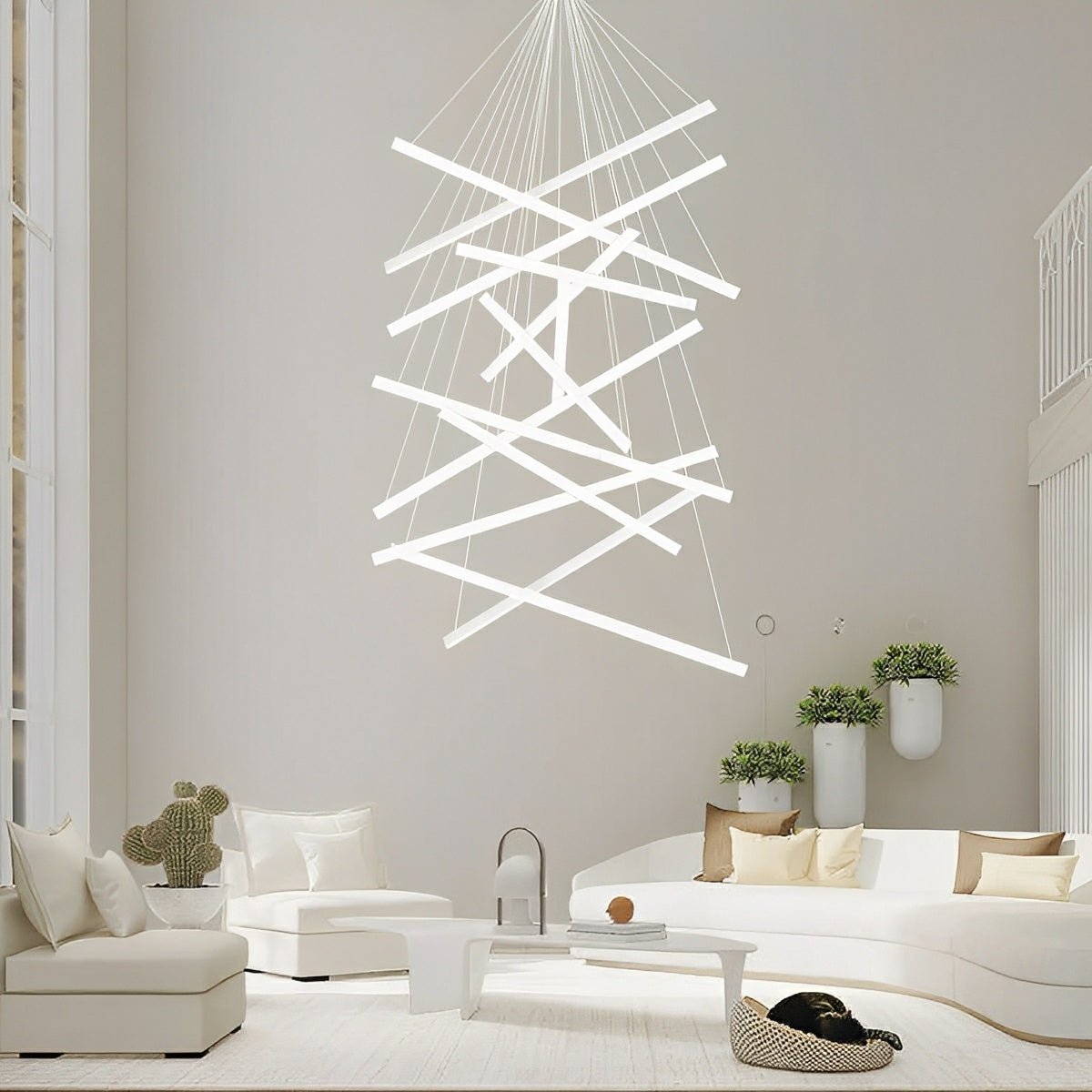 Minimalist Strip Stepless Dimming LED White Modern...