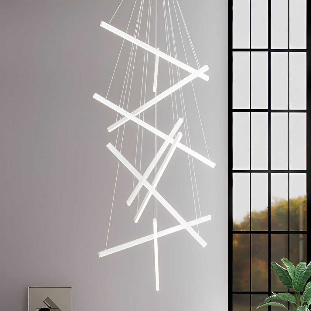 Minimalist Strip Stepless Dimming LED White Modern...