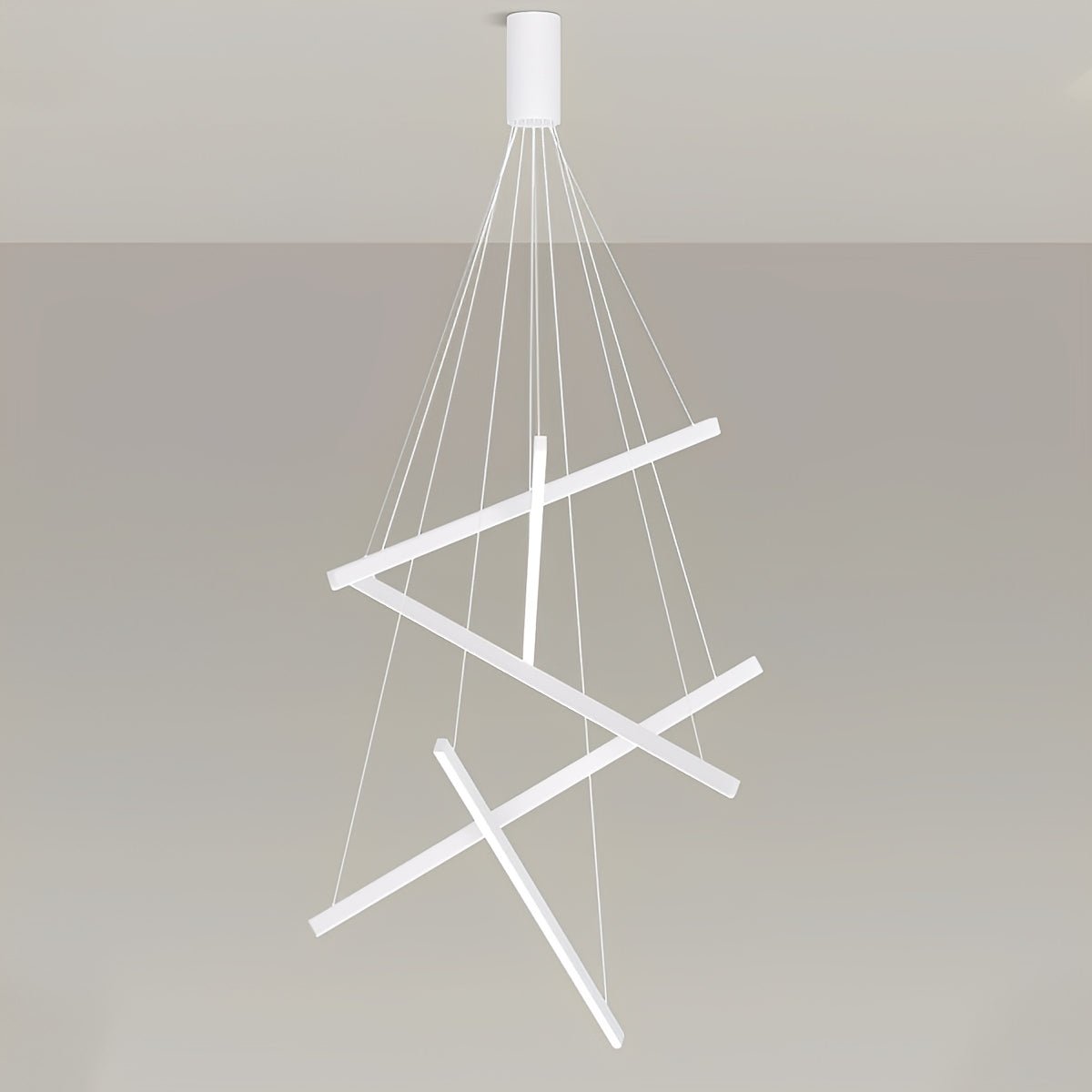 Minimalist Strip Stepless Dimming LED White Modern...