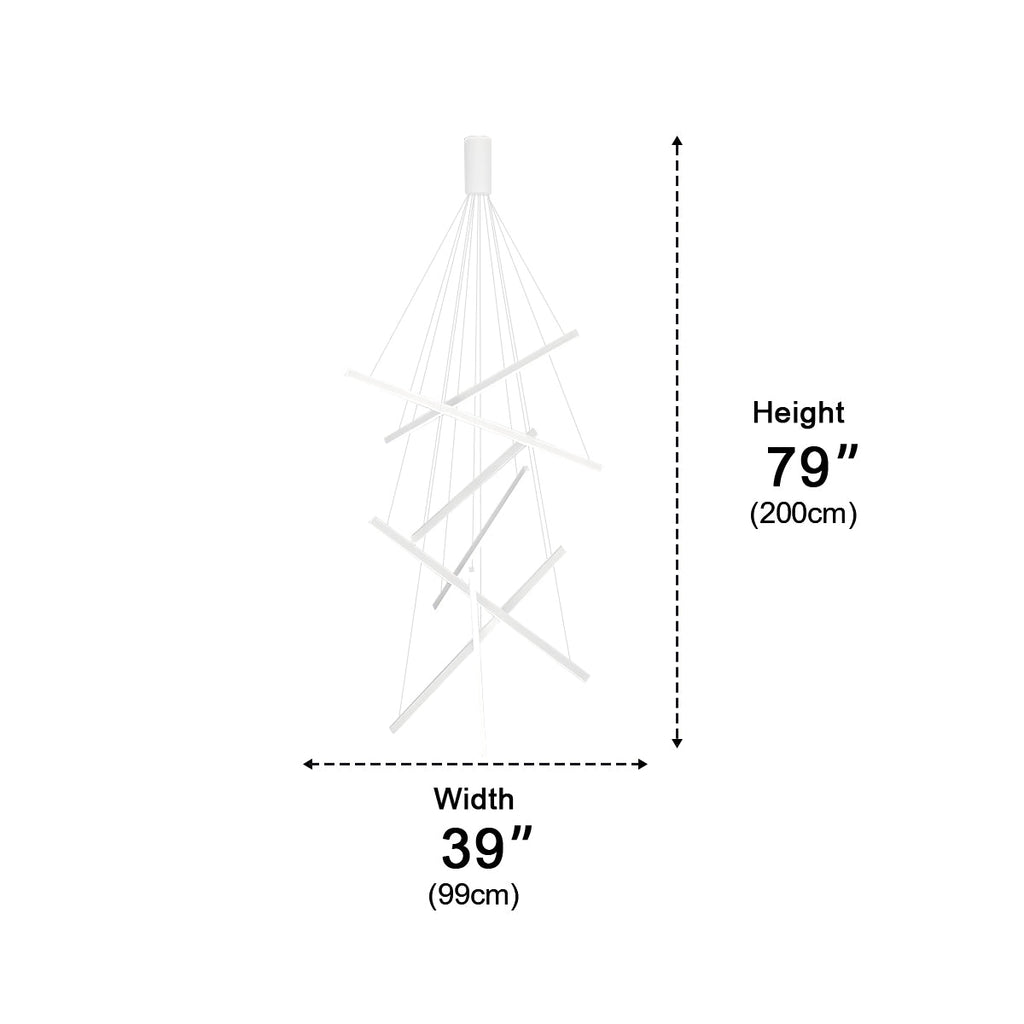 Minimalist Strip Stepless Dimming LED White Modern...