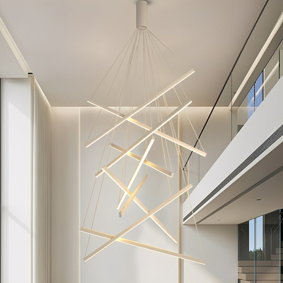 Minimalist Strip Stepless Dimming LED White Modern...