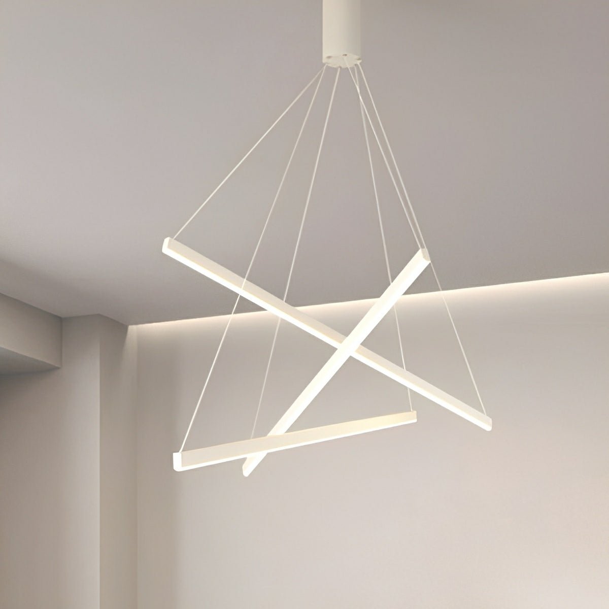Minimalist Strip Stepless Dimming LED White Modern...
