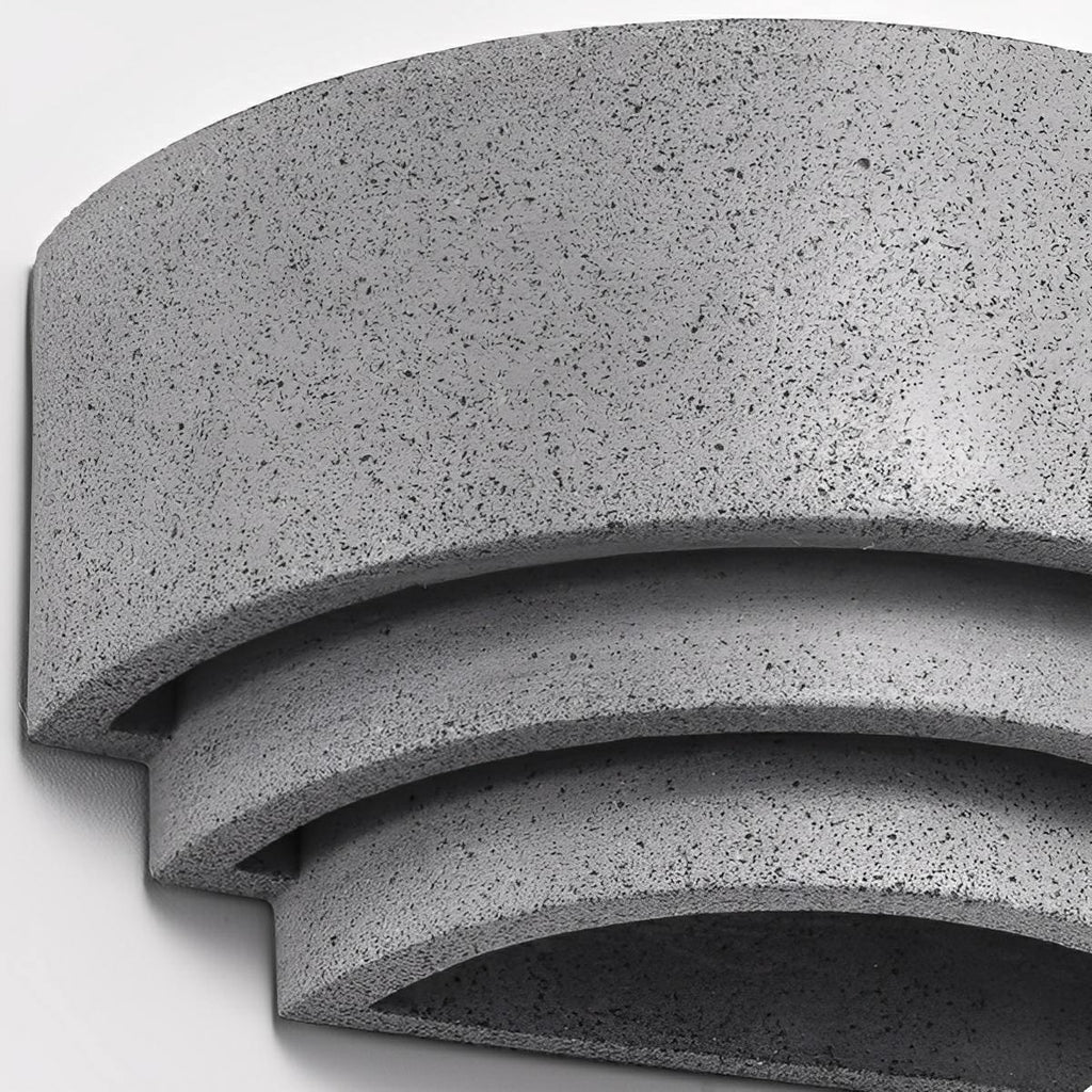 Modern Concrete Tiered Up and Down LED Wall Sconces