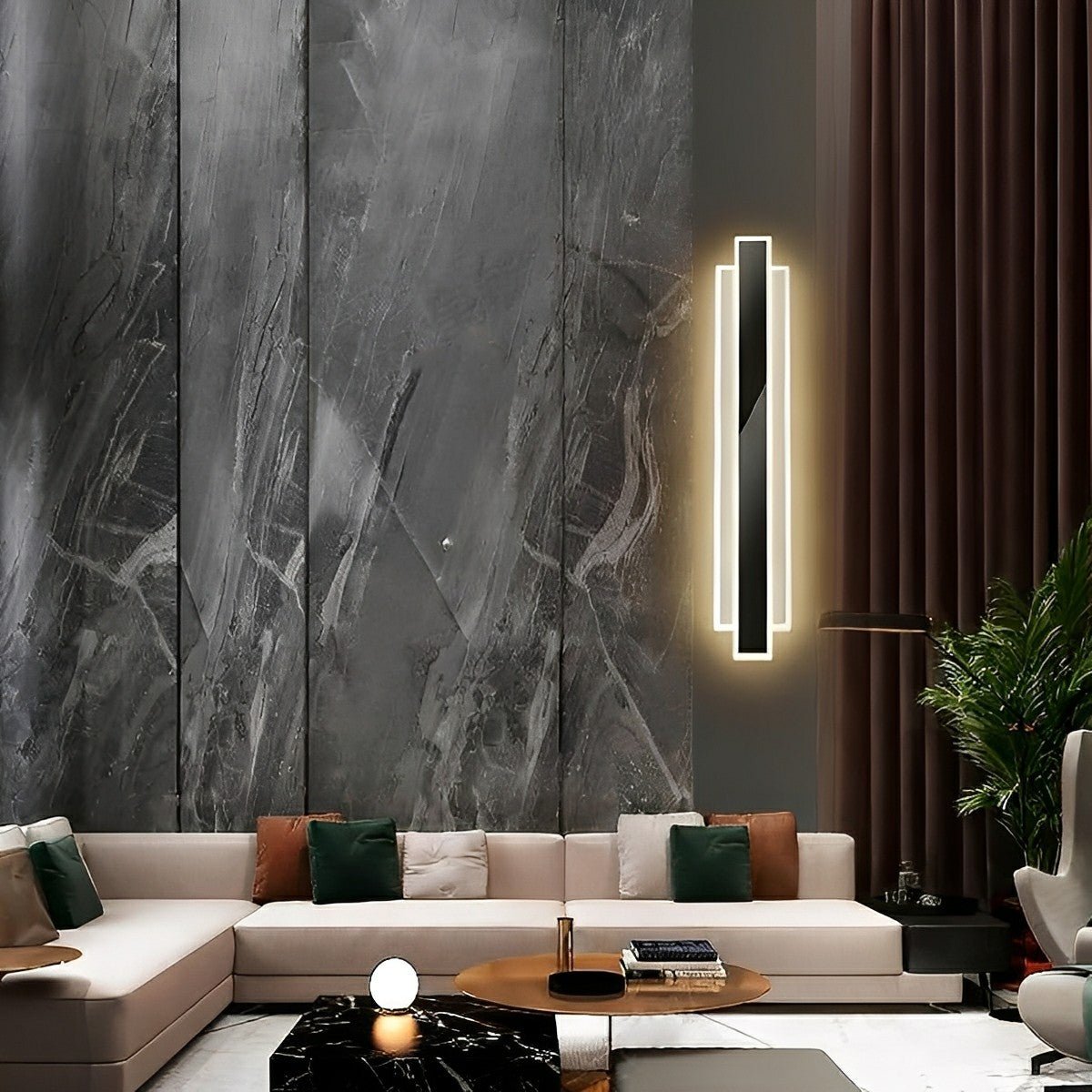 Modern Minimalist Long Strip LED Wall Sconces