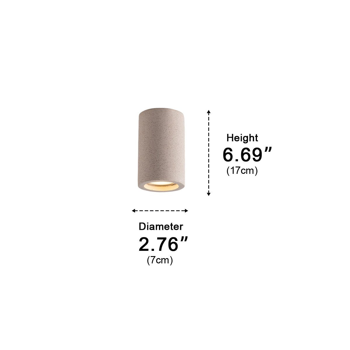 Modern Minimalist Round Concrete LED Ceiling Lights...