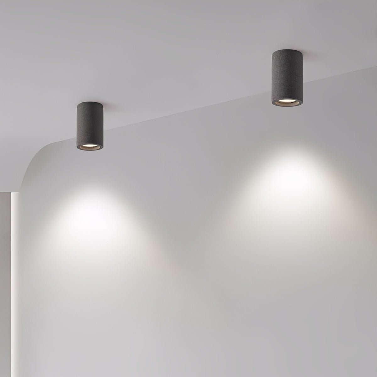 Modern Minimalist Round Concrete LED Ceiling Lights...