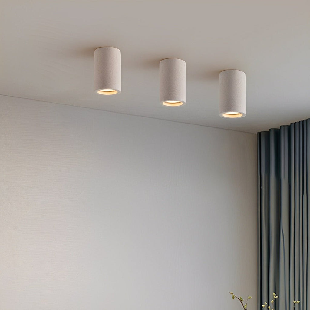 Modern Minimalist Round Concrete LED Ceiling Lights...