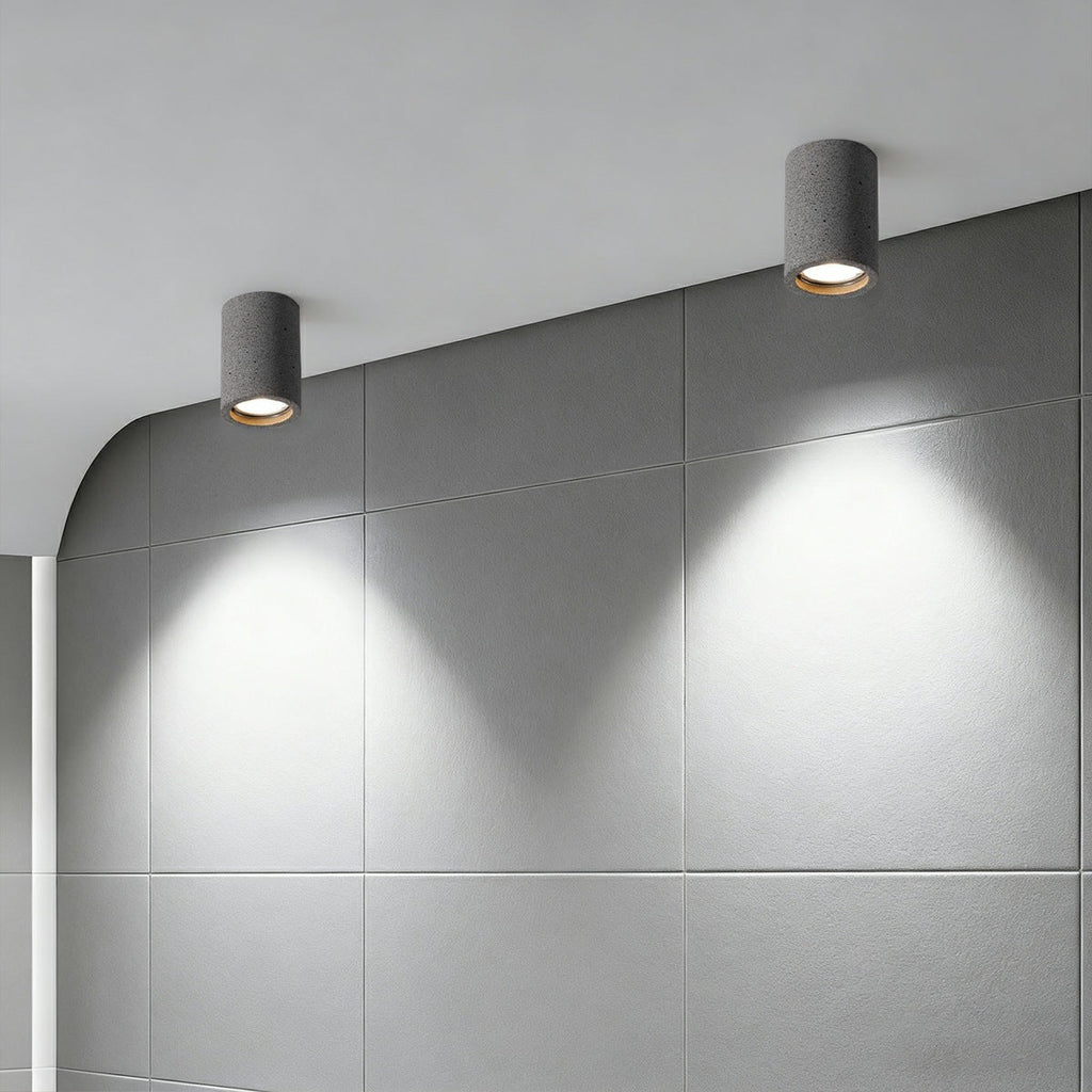 Modern Minimalist Round Concrete LED Ceiling Lights...