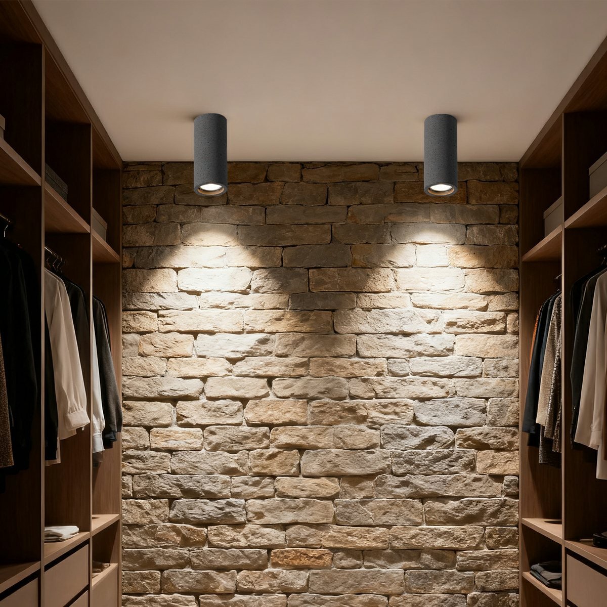 Modern Minimalist Round Concrete LED Ceiling Lights...