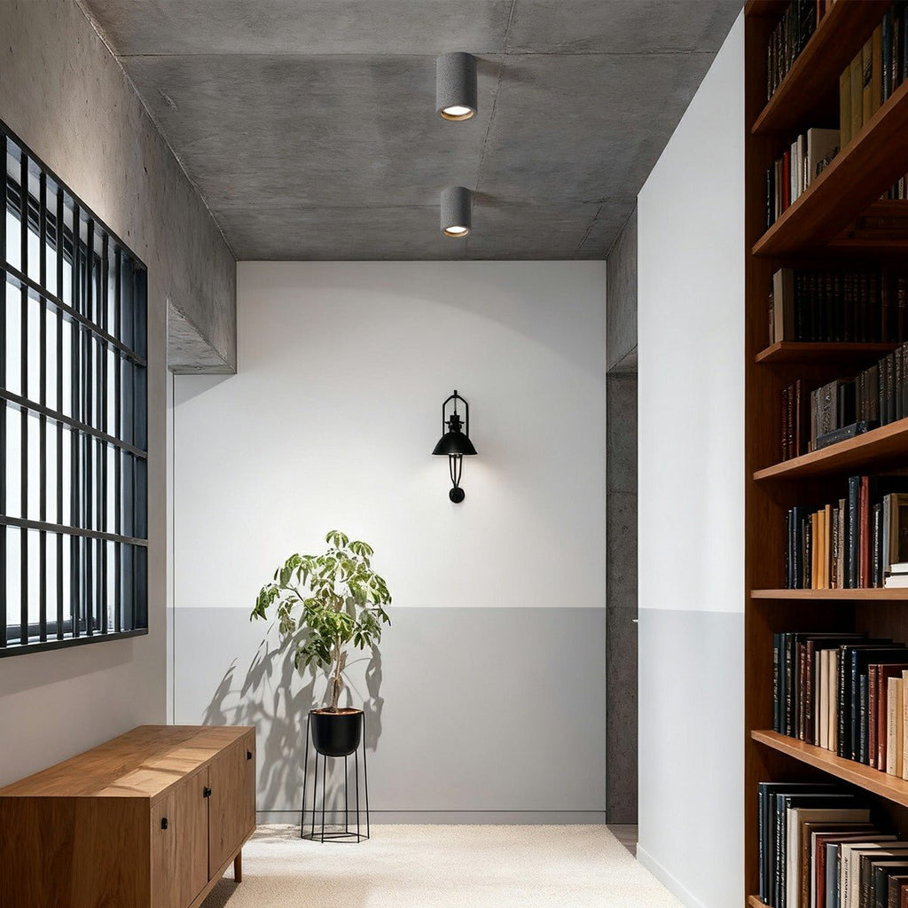 Modern Minimalist Round Concrete LED Ceiling Lights...