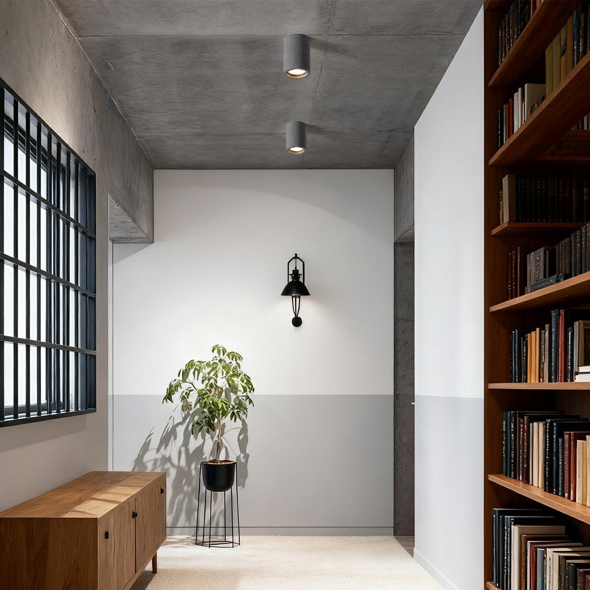 Modern Minimalist Round Concrete LED Ceiling Lights...