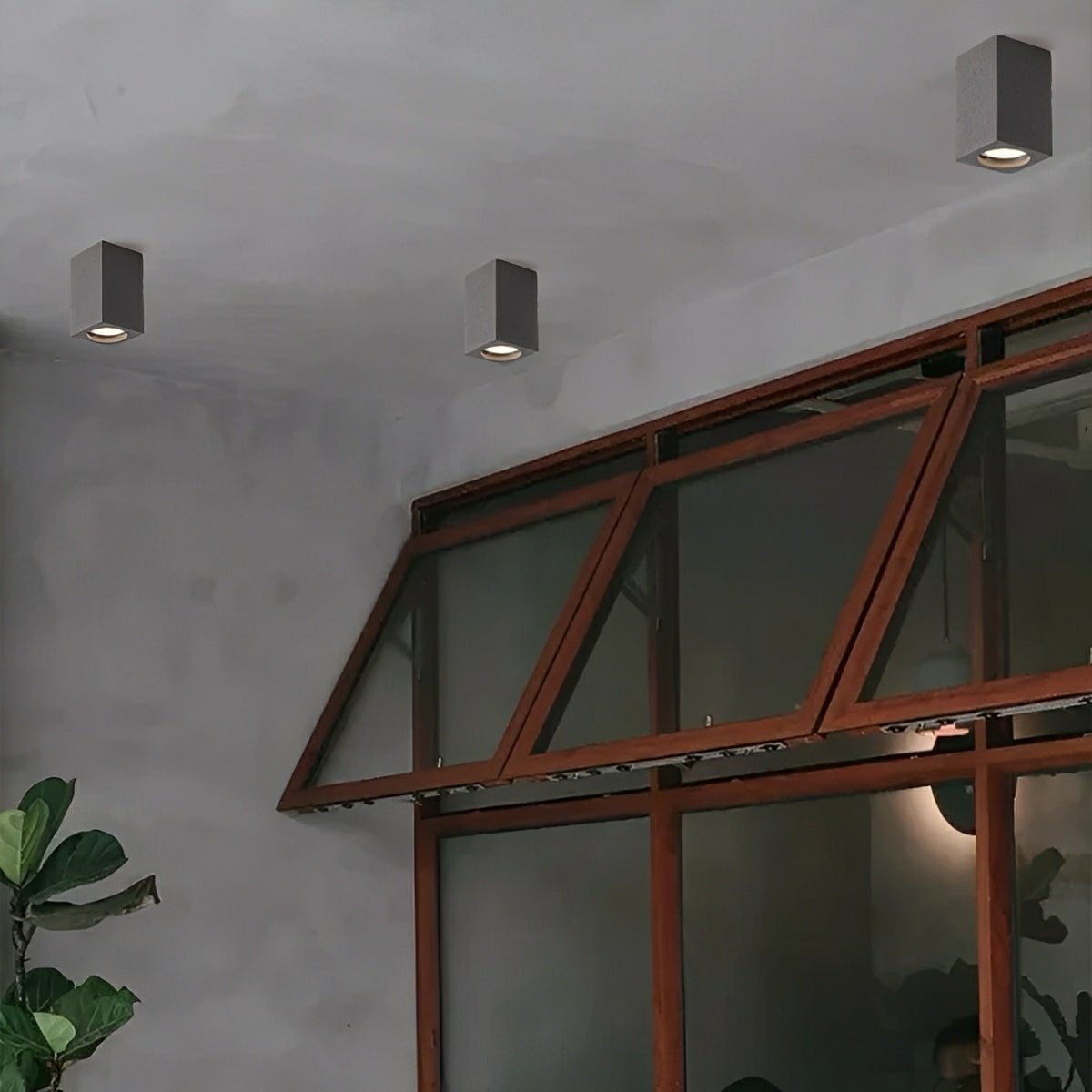 Modern Minimalist Square Concrete LED Ceiling Lights...