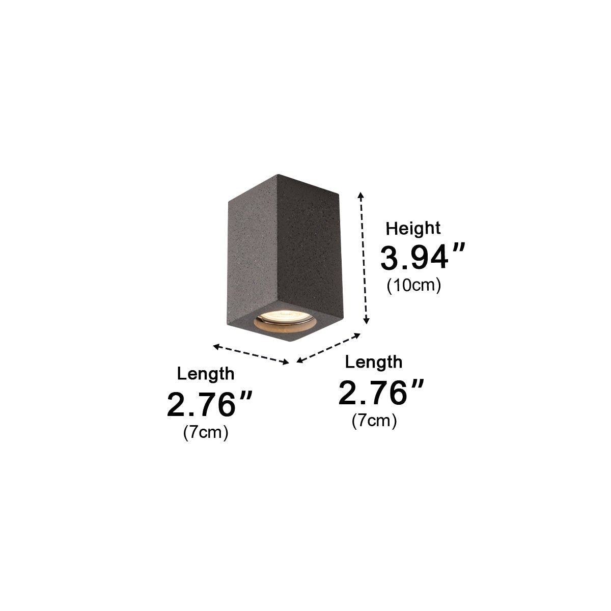 Modern Minimalist Square Concrete LED Ceiling Lights...
