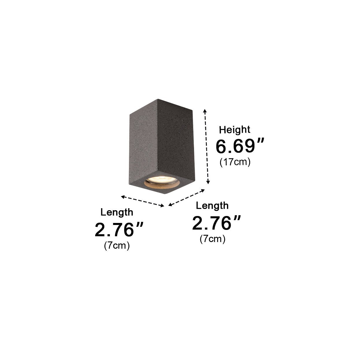 Modern Minimalist Square Concrete LED Ceiling Lights...