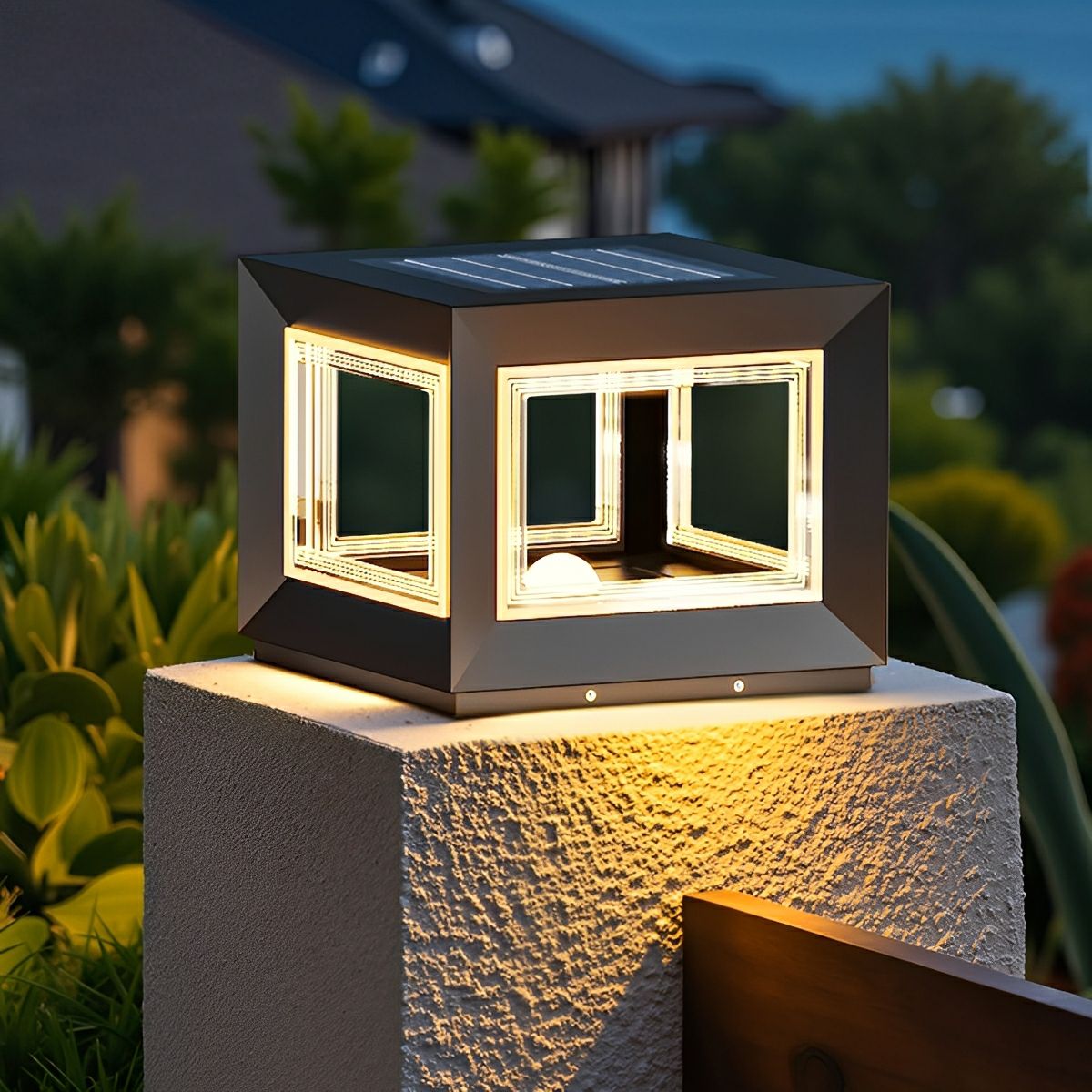 Square Modern Stainless Steel Waterproof LED Outdoor...