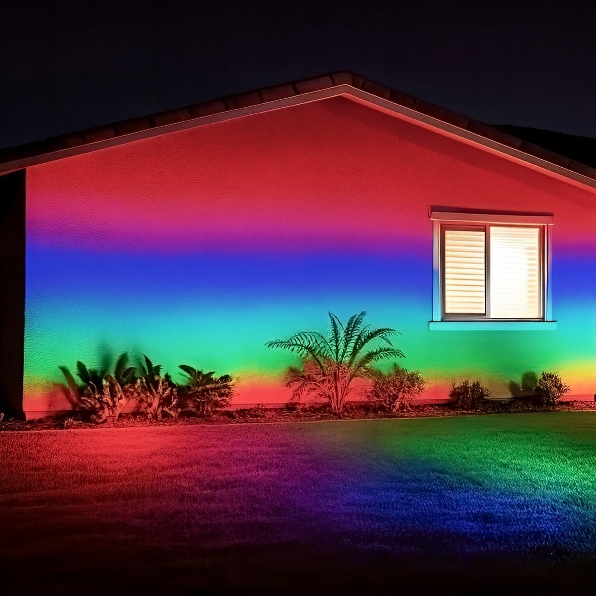 Color-changing Outdoor Waterproof RGB LED Spot Light...