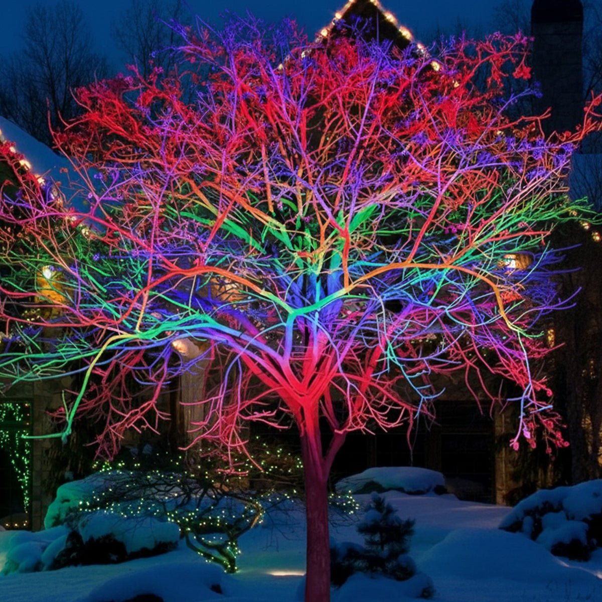 Color-changing Outdoor Waterproof RGB LED Spot Light...