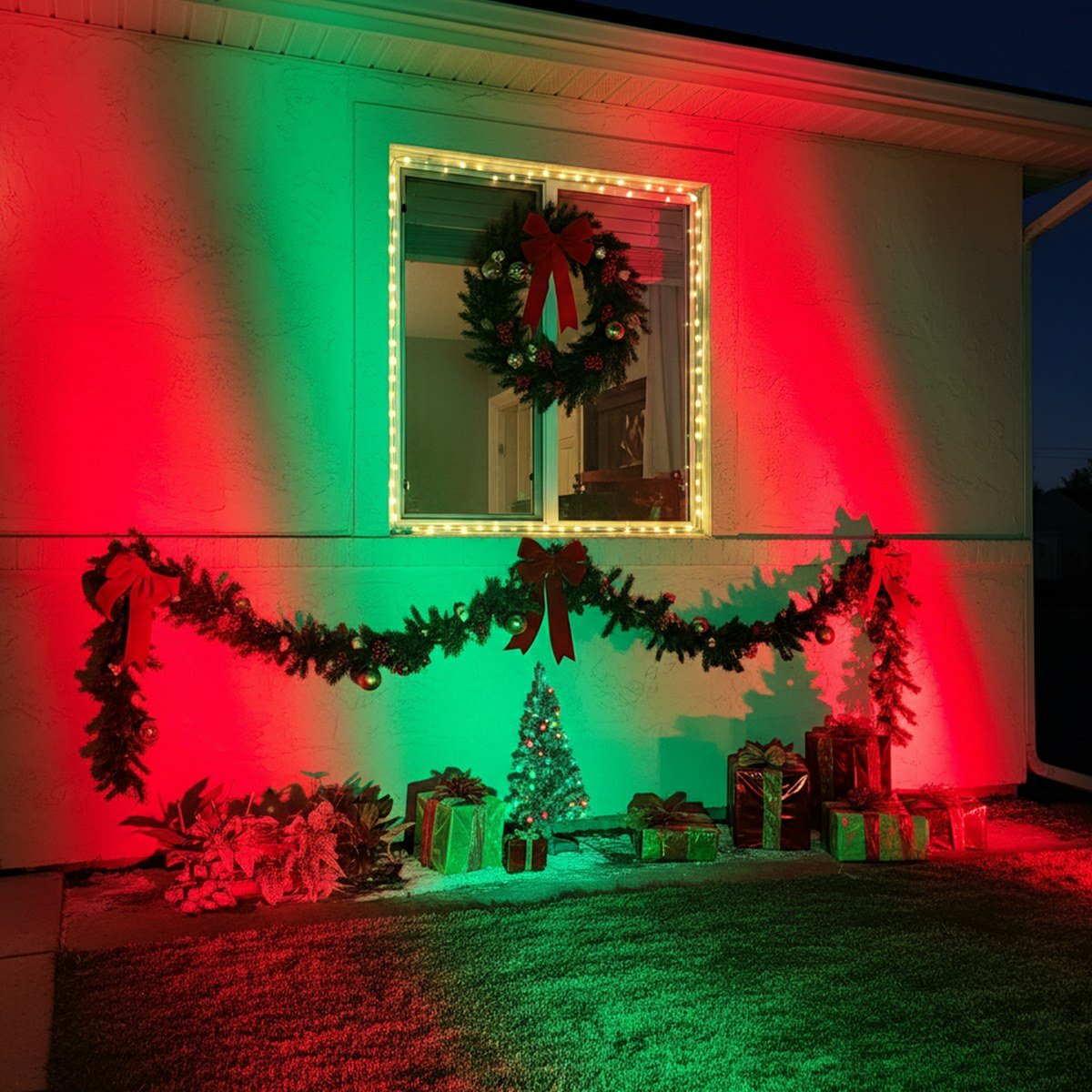 Color-changing Outdoor Waterproof RGB LED Spot Light...