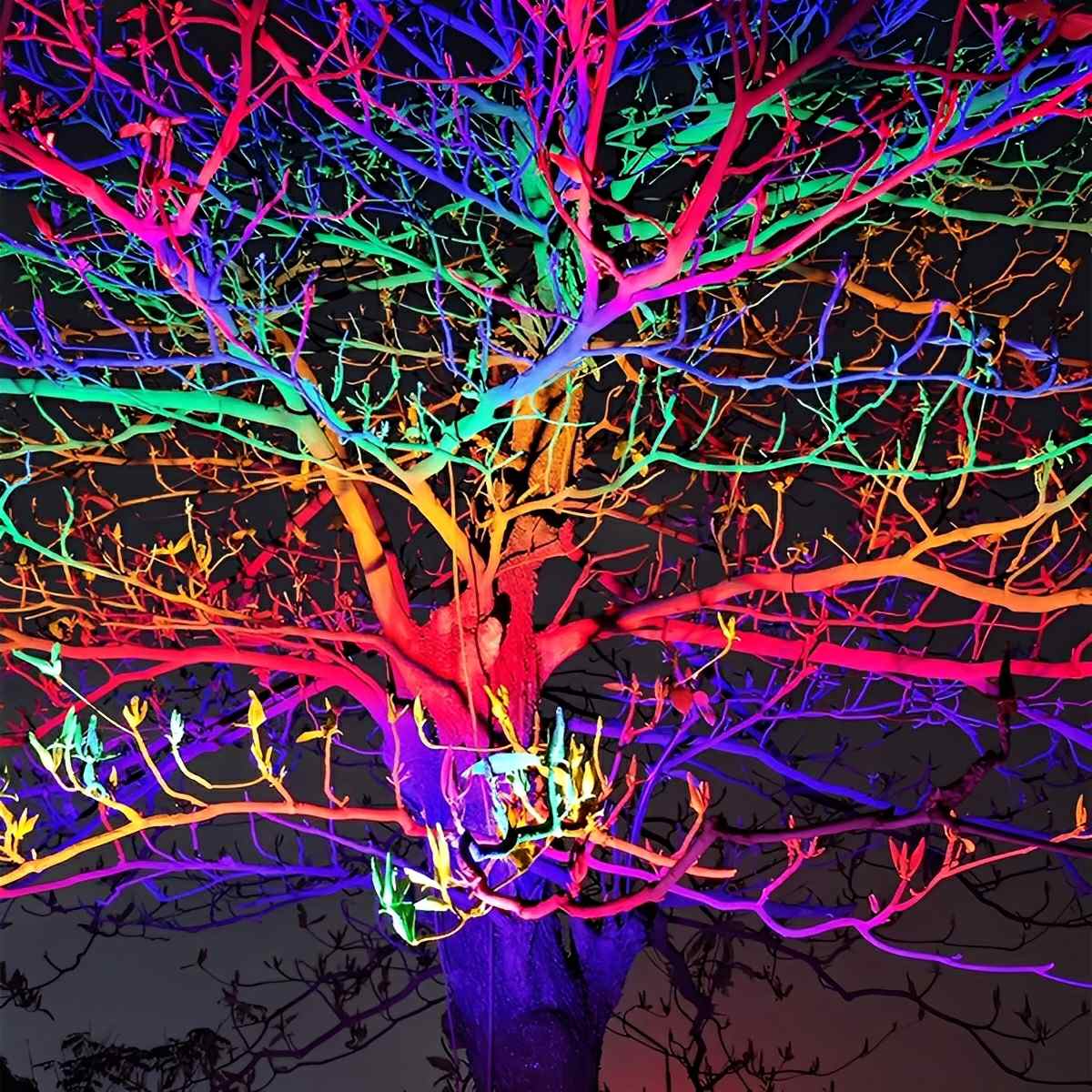 Color-changing Outdoor Waterproof RGB LED Spot Light...