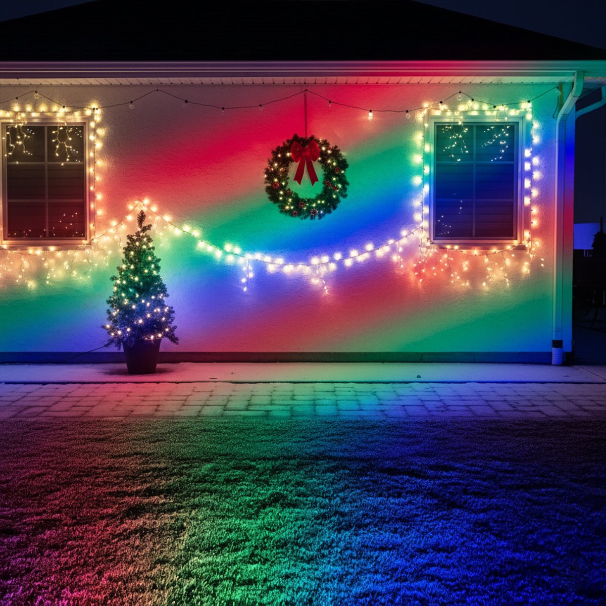 Color-changing Outdoor Waterproof RGB LED Spot Light...
