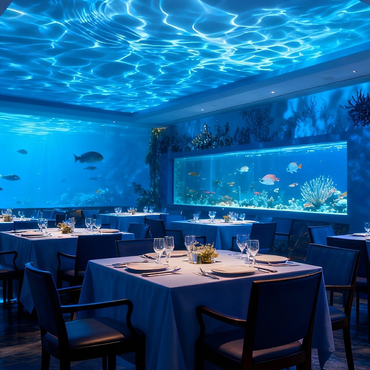 Waterproof Dynamic Water Waves LED Spot Light Ambient...