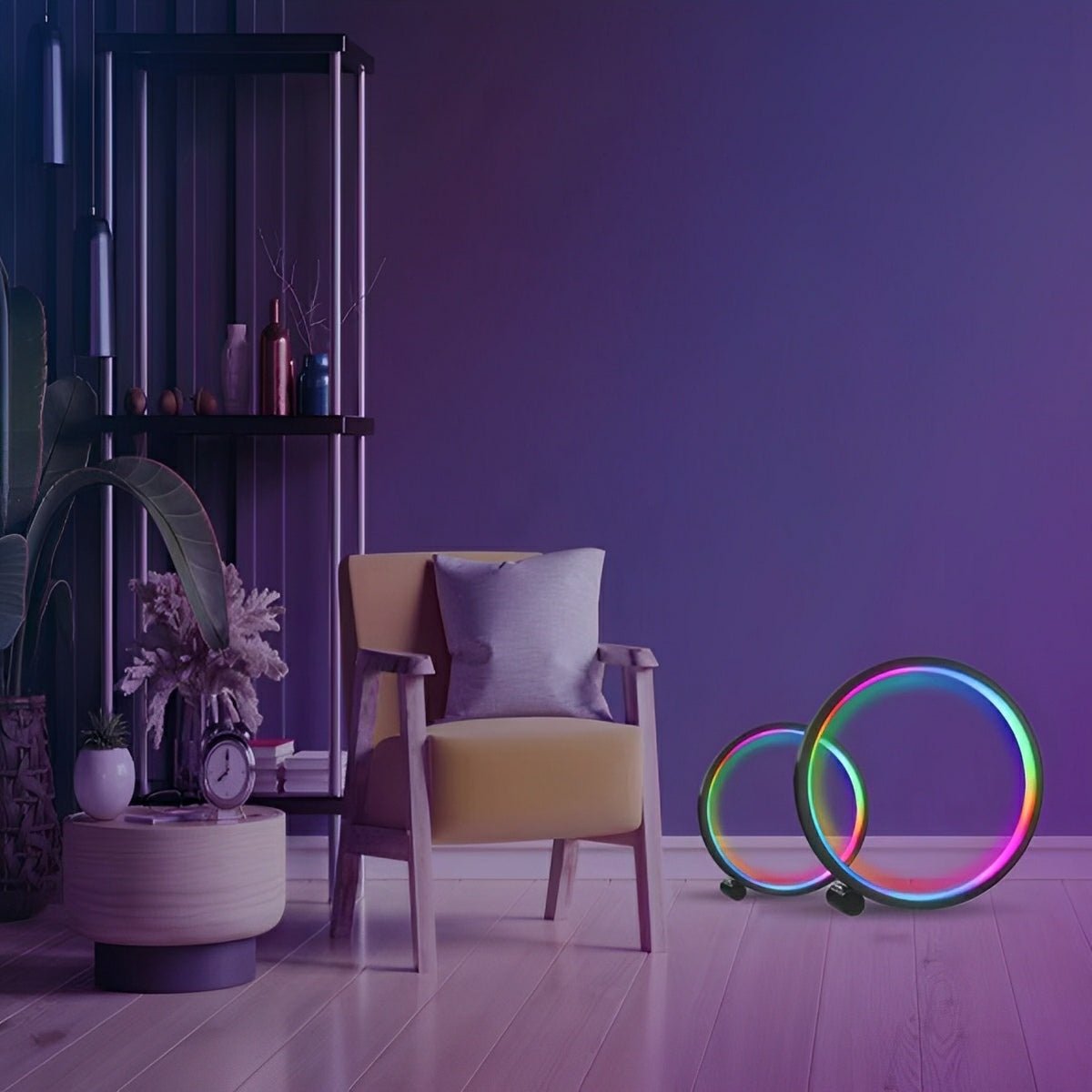 WIFI RGB Dimming Ring - Round Dynamic Ambient Night...