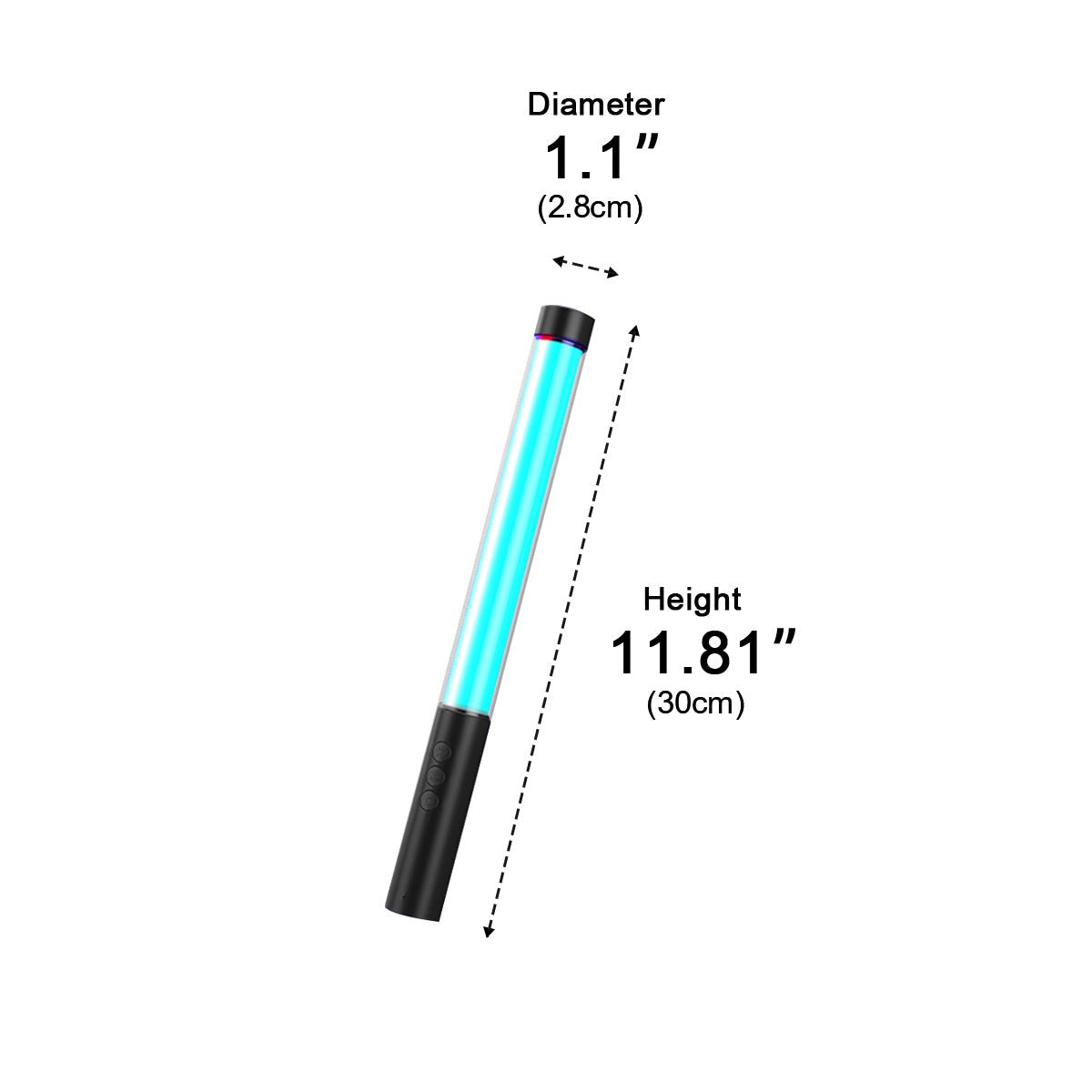 Wireless 360deg LED Tube Handheld Light Stick...